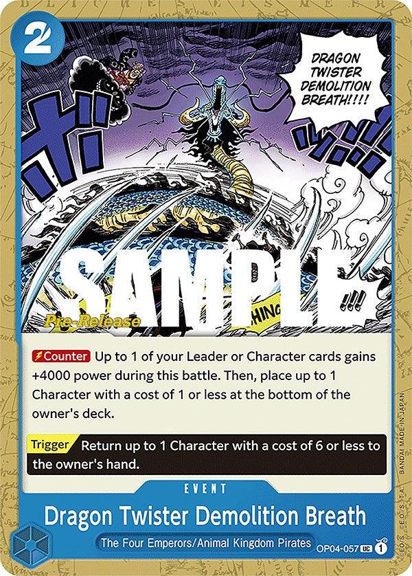 Dragon Twister Demolition Breath [Kingdoms of Intrigue Pre-Release Cards] (ONLINE ORDER ONLY)