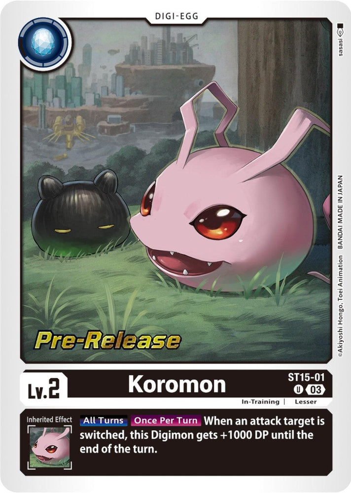 Koromon [ST15-01] [Starter Deck: Dragon of Courage Pre-Release Cards] (ONLINE ORDER ONLY)