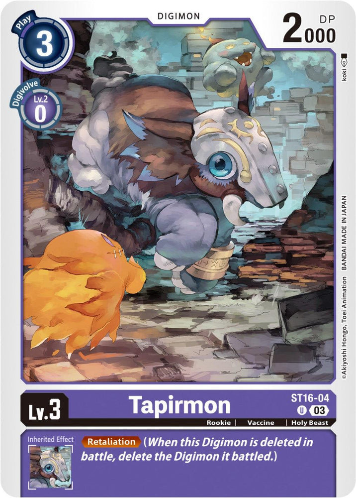 Tapirmon [ST16-04] [Starter Deck: Wolf of Friendship] (ONLINE ORDER ONLY)