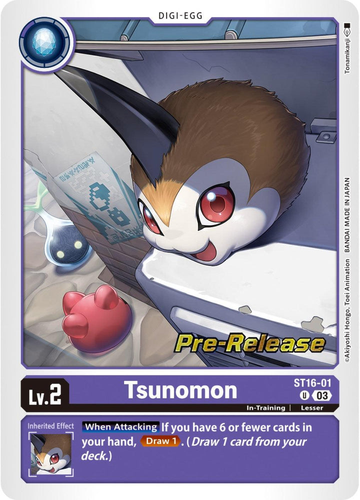 Tsunomon [ST16-01] [Starter Deck: Wolf of Friendship Pre-Release Cards] (ONLINE ORDER ONLY)