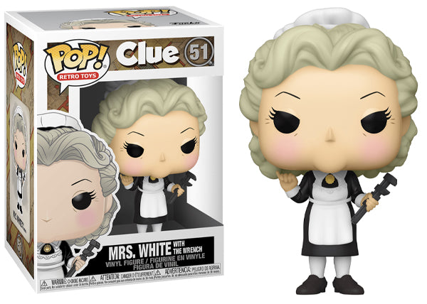 Mrs. White w/ the Wrench (Clue, Retro Toys) 51 (Online Order Only)