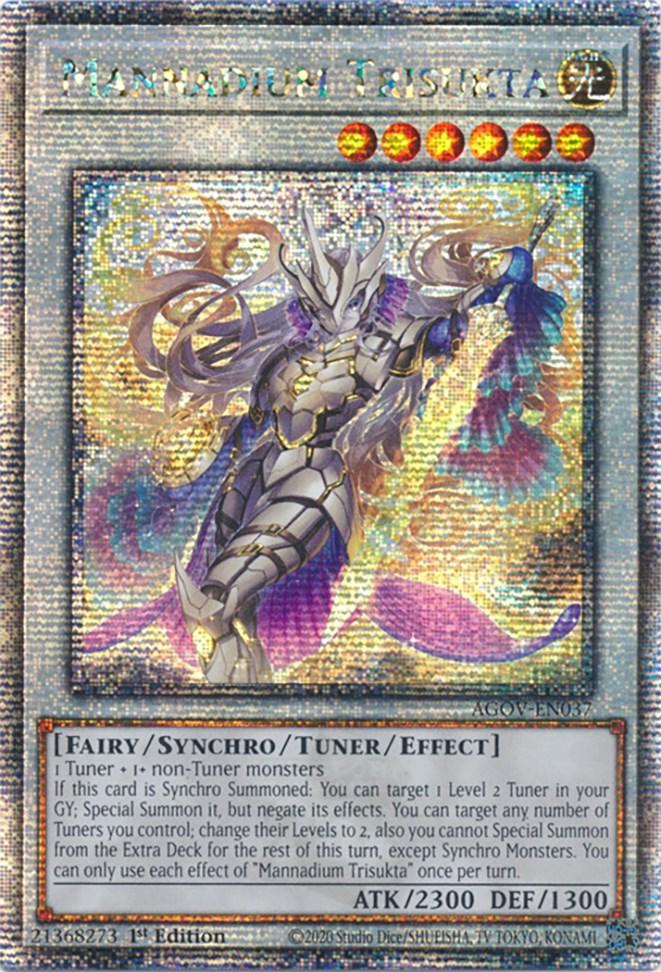Mannadium Trisukta (Quarter Century Secret Rare) [AGOV-EN037] Quarter Century Secret Rare (ONLINE ORDER ONLY)