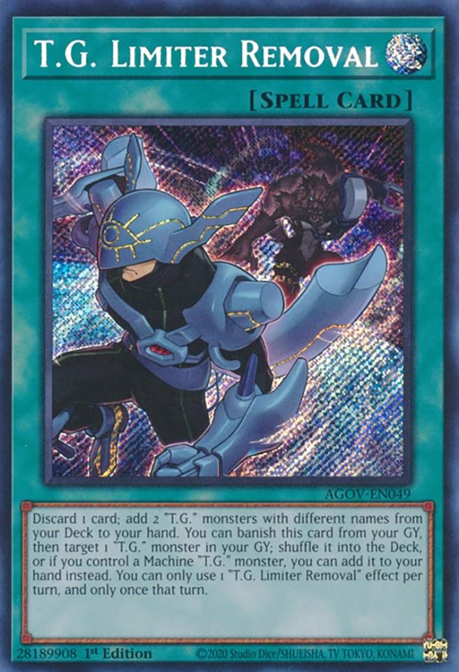 T.G. Limiter Removal [AGOV-EN049] Secret Rare (ONLINE ORDER ONLY)
