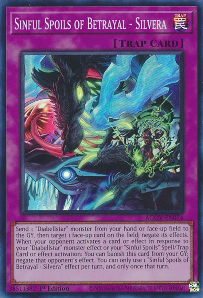 Sinful Spoils of Betrayal - Silvera [AGOV-EN074] Super Rare (ONLINE ORDER ONLY)