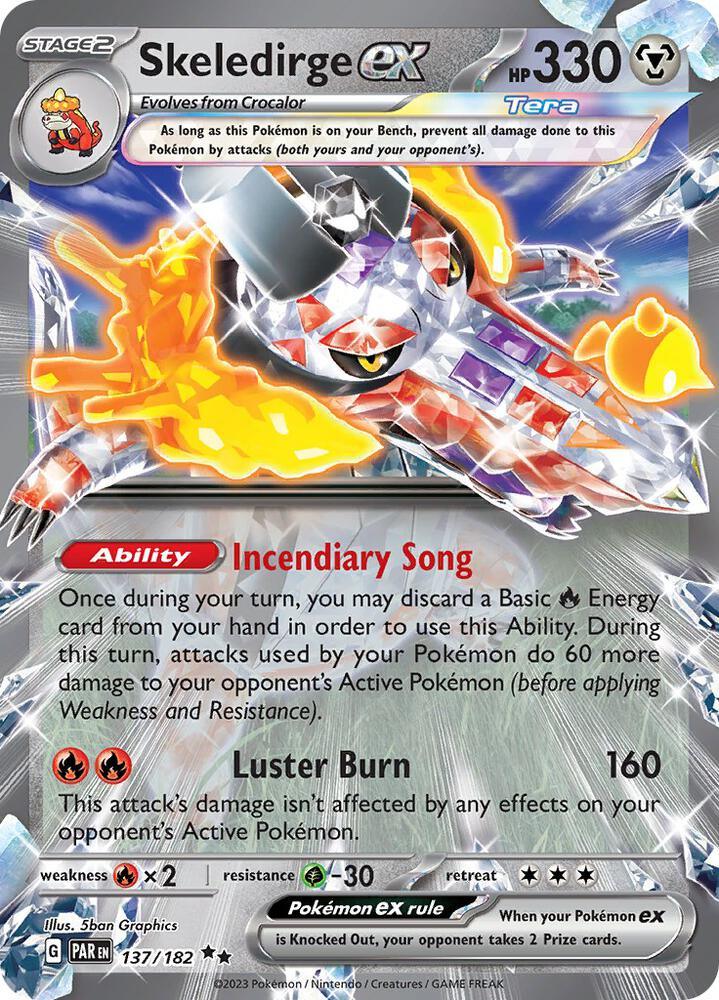 Skeledirge ex (137/182) [Scarlet & Violet: Paradox Rift] (Online Only)