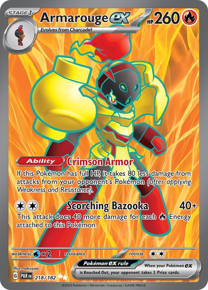 Armarouge ex (218/182) [Scarlet & Violet: Paradox Rift] (Online Only)