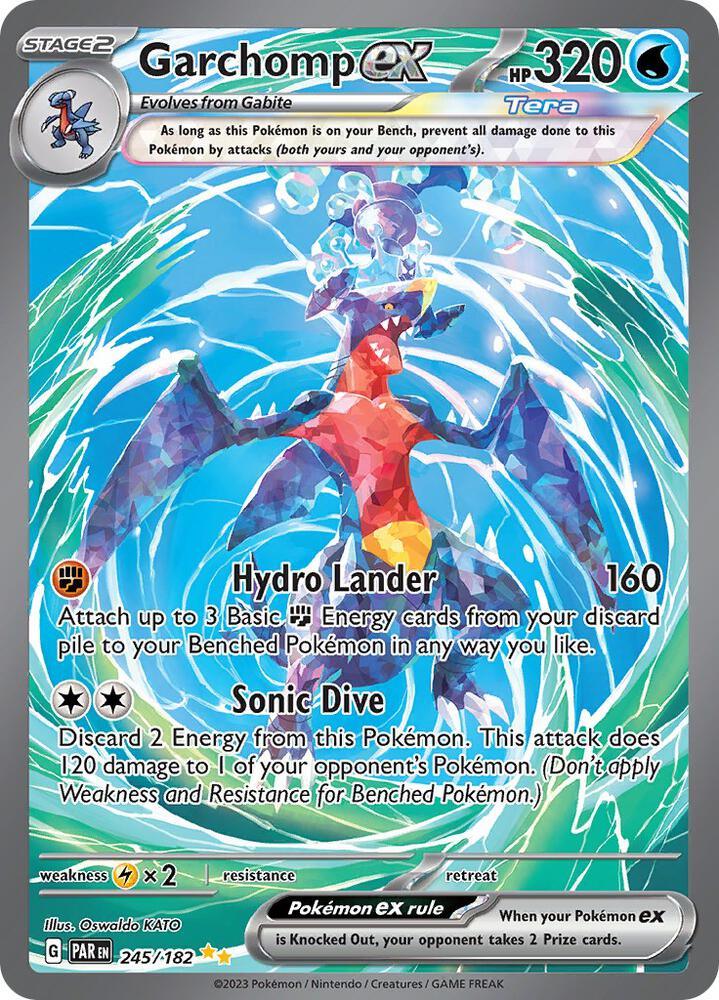 Garchomp ex (245/182) [Scarlet & Violet: Paradox Rift] (Online Only)
