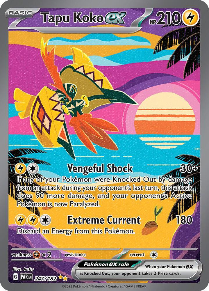 Tapu Koko ex (247/182) [Scarlet & Violet: Paradox Rift] (Online Only)
