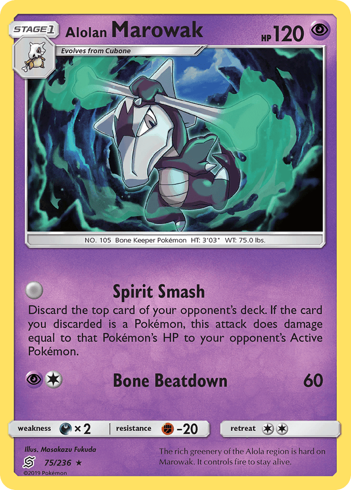 Alolan Marowak (75/236) [Sun & Moon: Unified Minds] (Online Only)