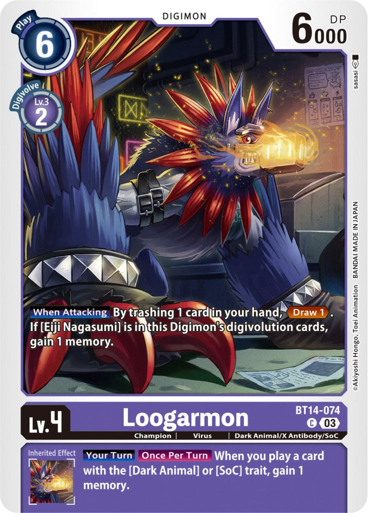 Loogarmon [BT14-074] [Blast Ace] (ONLINE ORDER ONLY)