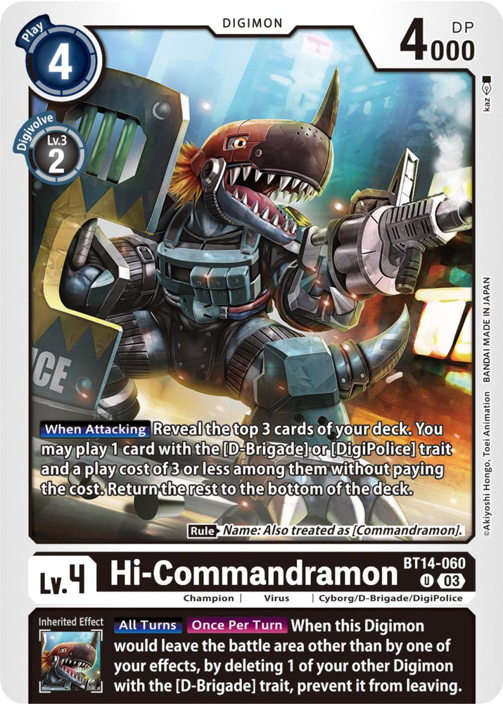 Hi-Commandramon [BT14-060] [Blast Ace] (ONLINE ORDER ONLY)