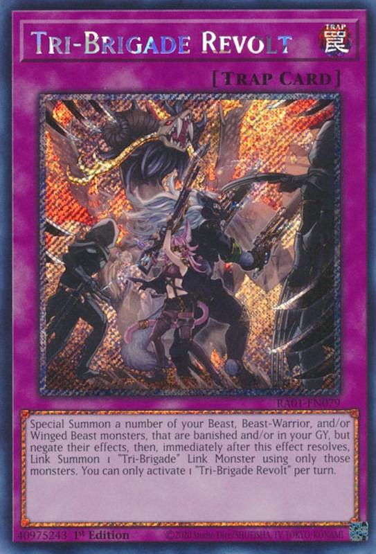 Tri-Brigade Revolt [RA01-EN079] Platinum Secret Rare (ONLINE ORDER ONLY)
