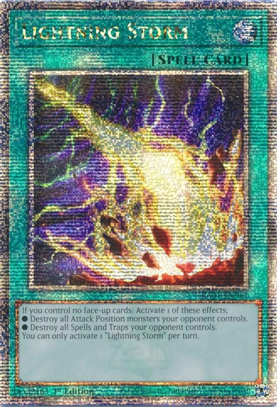 Lightning Storm [RA01-EN061] Quarter Century Secret Rare (ONLINE ORDER ONLY)