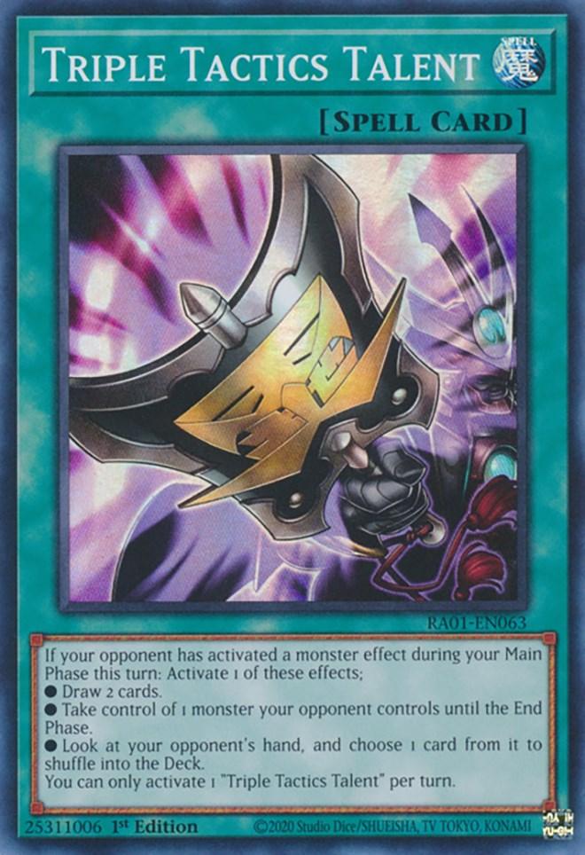 Triple Tactics Talent [RA01-EN063] Super Rare (ONLINE ORDER ONLY)