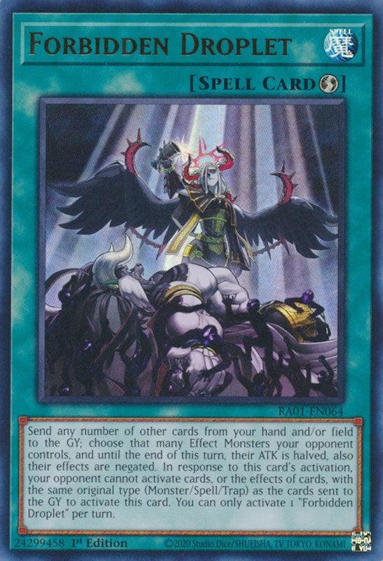 Forbidden Droplet [RA01-EN064] Ultra Rare (ONLINE ORDER ONLY)