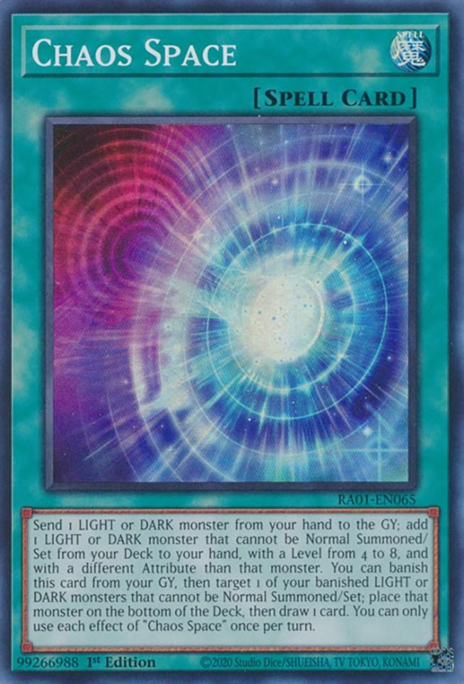 Chaos Space [RA01-EN065] Super Rare (ONLINE ORDER ONLY)