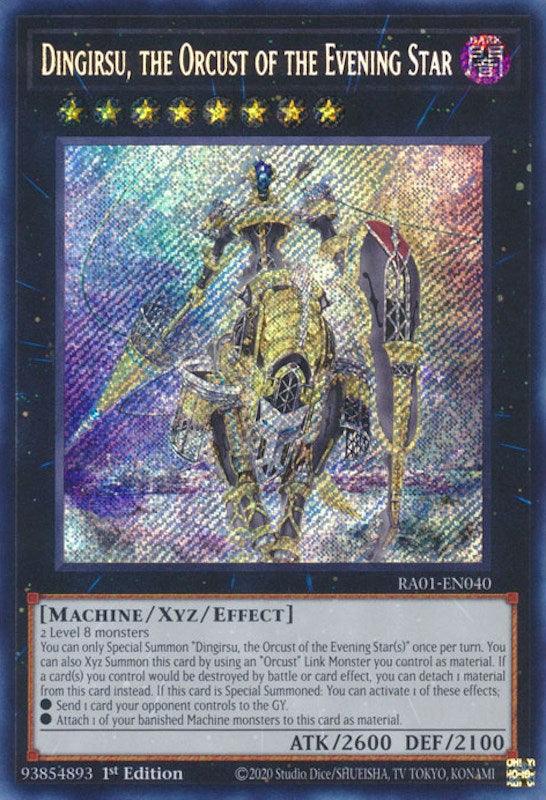 Dingirsu, the Orcust of the Evening Star [RA01-EN040] Secret Rare (ONLINE ORDER ONLY)
