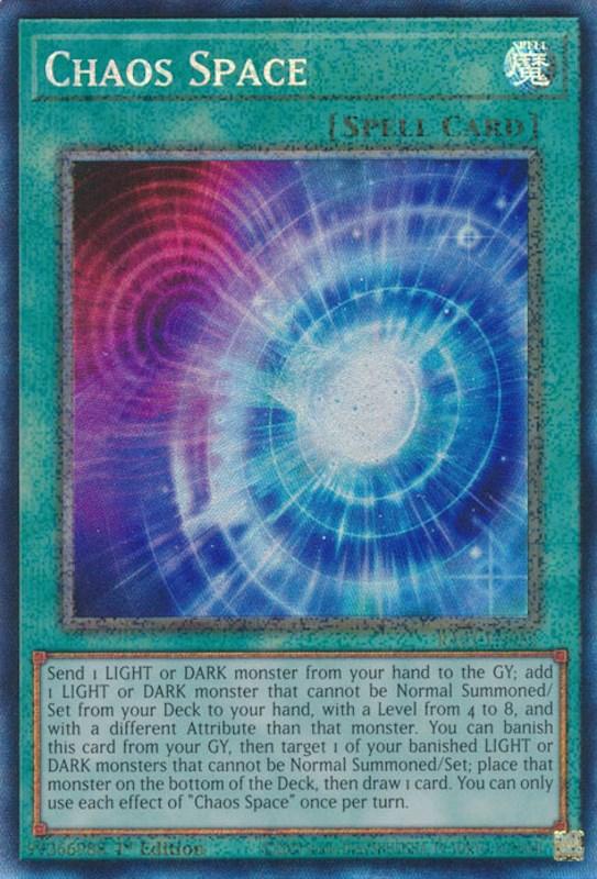 Chaos Space [RA01-EN065] Prismatic Collector's Rare (ONLINE ORDER ONLY)