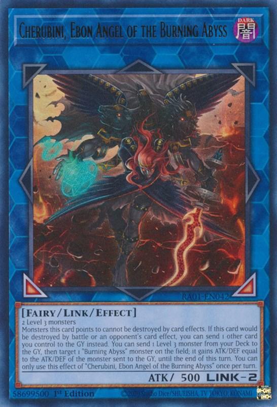 Cherubini, Ebon Angel of the Burning Abyss [RA01-EN042] Ultra Rare (ONLINE ORDER ONLY)