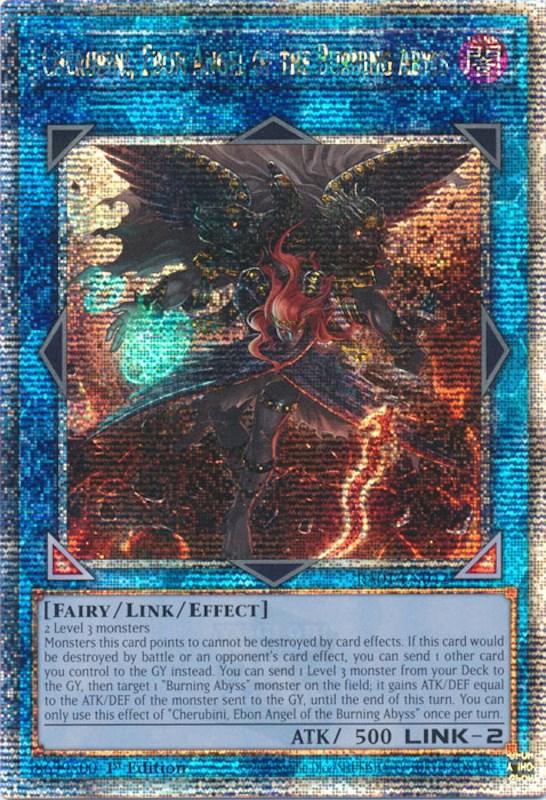 Cherubini, Ebon Angel of the Burning Abyss [RA01-EN042] Quarter Century Secret Rare (ONLINE ORDER ONLY)