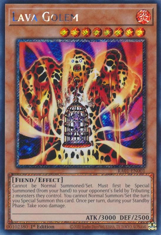 Lava Golem [RA01-EN001] Platinum Secret Rare (ONLINE ORDER ONLY)