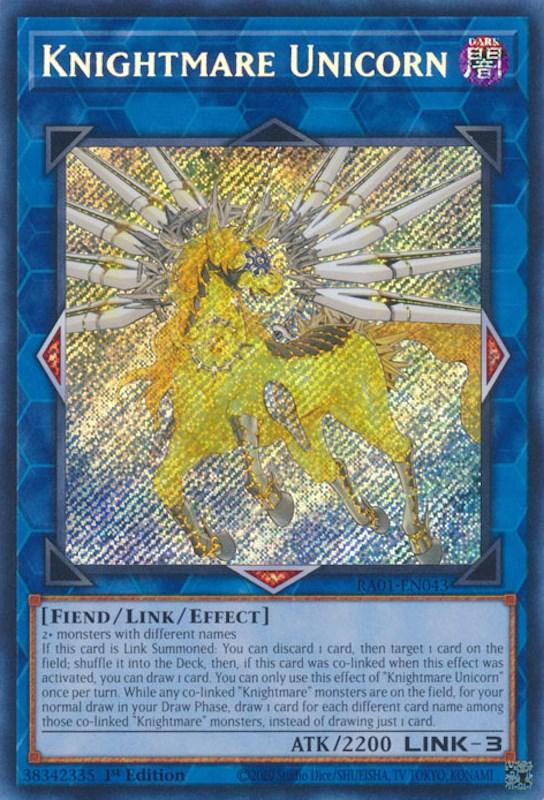 Knightmare Unicorn [RA01-EN043] Secret Rare (ONLINE ORDER ONLY)