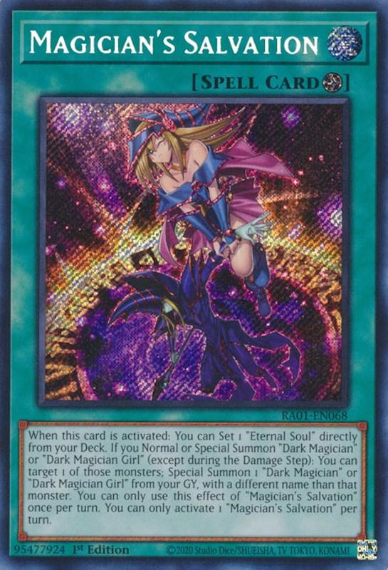Magician's Salvation [RA01-EN068] Secret Rare (ONLINE ORDER ONLY)