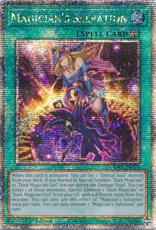 Magician's Salvation [RA01-EN068] Quarter Century Secret Rare (ONLINE ORDER ONLY)
