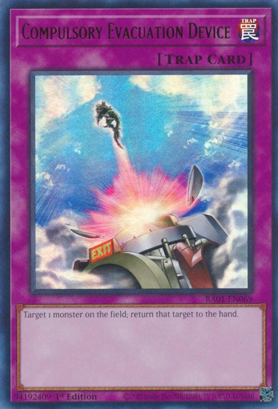 Compulsory Evacuation Device [RA01-EN069] Ultra Rare (ONLINE ORDER ONLY)