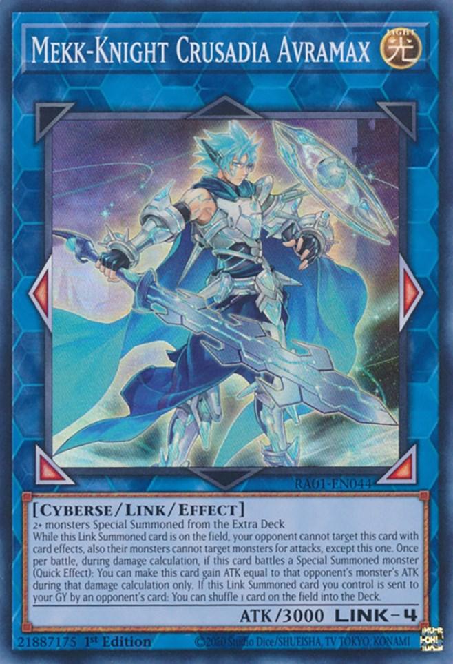 Mekk-Knight Crusadia Avramax [RA01-EN044] Super Rare (ONLINE ORDER ONLY)