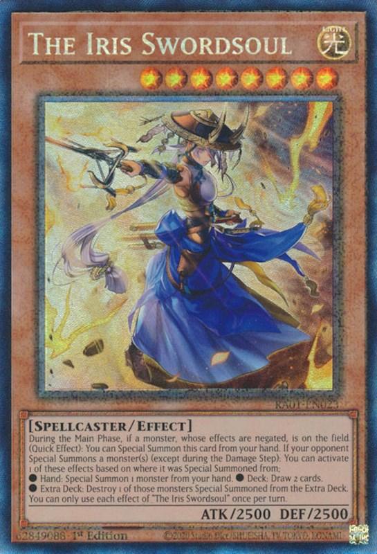 The Iris Swordsoul [RA01-EN023] Prismatic Collector's Rare (ONLINE ORDER ONLY)