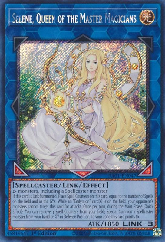 Selene, Queen of the Master Magicians [RA01-EN047] Platinum Secret Rare (ONLINE ORDER ONLY)