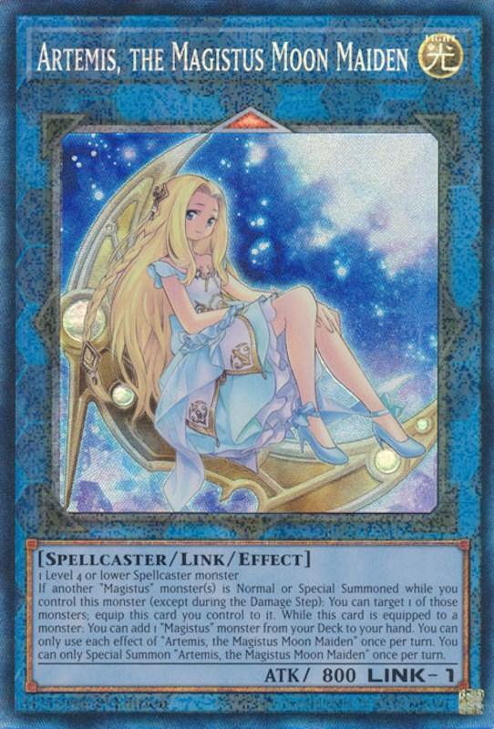Artemis, the Magistus Moon Maiden [RA01-EN049] Prismatic Collector's Rare (ONLINE ORDER ONLY)