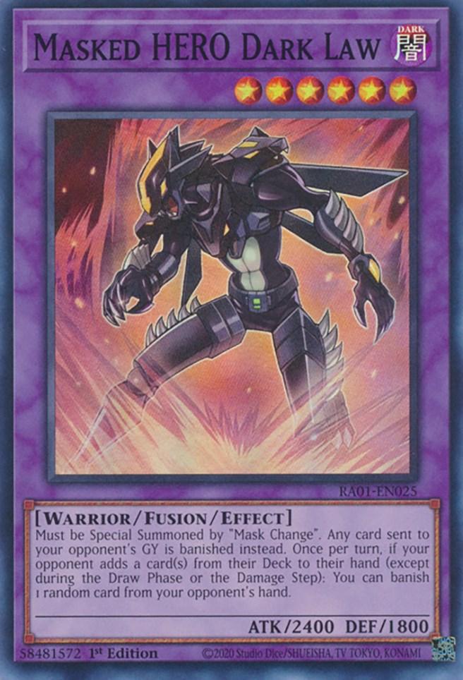 Masked HERO Dark Law [RA01-EN025] Super Rare (ONLINE ORDER ONLY)