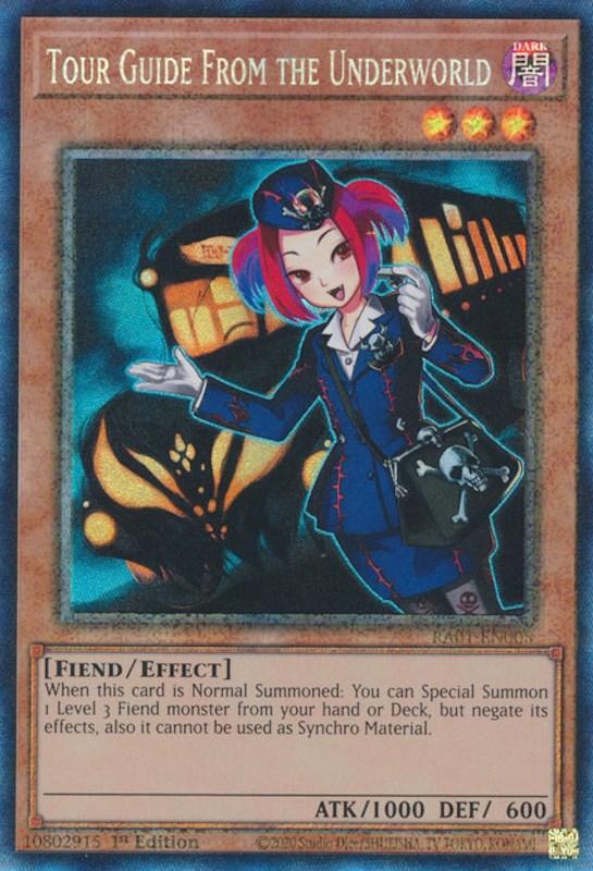 Tour Guide From the Underworld [RA01-EN005] Prismatic Collector's Rare (ONLINE ORDER ONLY)