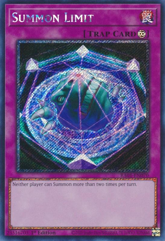 Summon Limit [RA01-EN070] Platinum Secret Rare (ONLINE ORDER ONLY)
