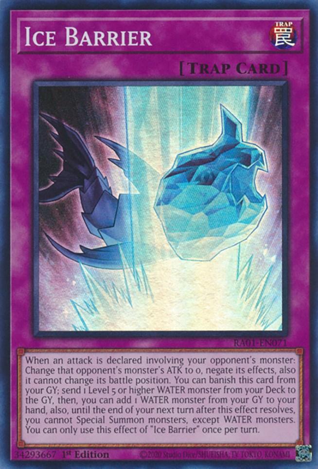 Ice Barrier [RA01-EN071] Super Rare (ONLINE ORDER ONLY)