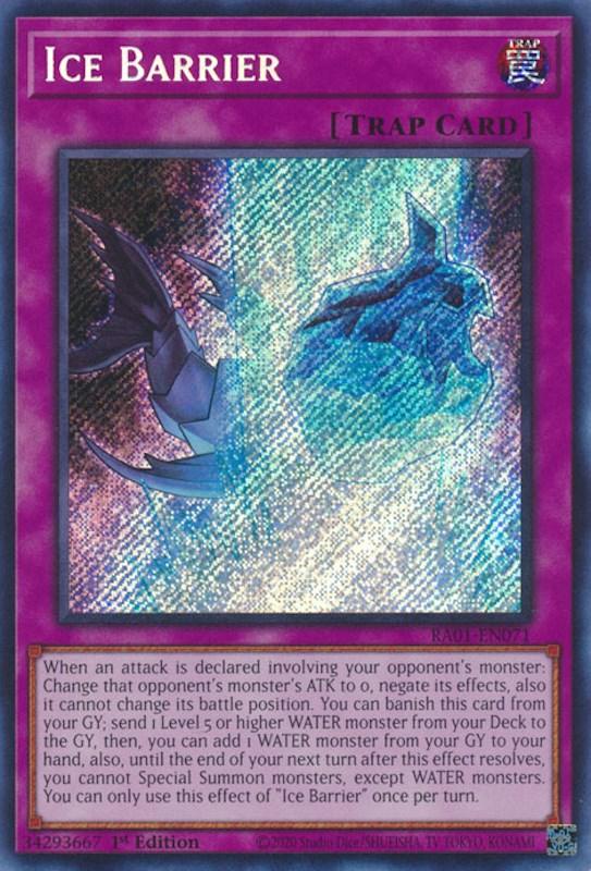 Ice Barrier [RA01-EN071] Secret Rare (ONLINE ORDER ONLY)
