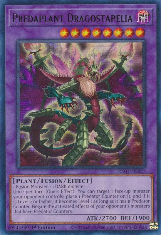 Predaplant Dragostapelia [RA01-EN027] Ultra Rare (ONLINE ORDER ONLY)