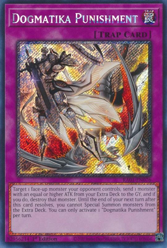 Dogmatika Punishment [RA01-EN076] Platinum Secret Rare (ONLINE ORDER ONLY)