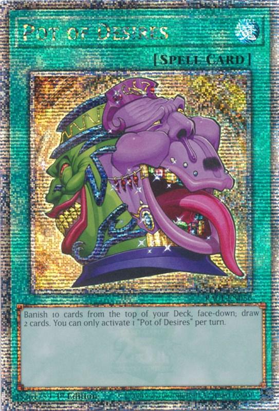 Pot of Desires [RA01-EN056] Quarter Century Secret Rare (ONLINE ORDER ONLY)