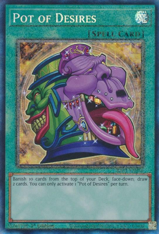 Pot of Desires [RA01-EN056] Prismatic Collector's Rare (ONLINE ORDER ONLY)