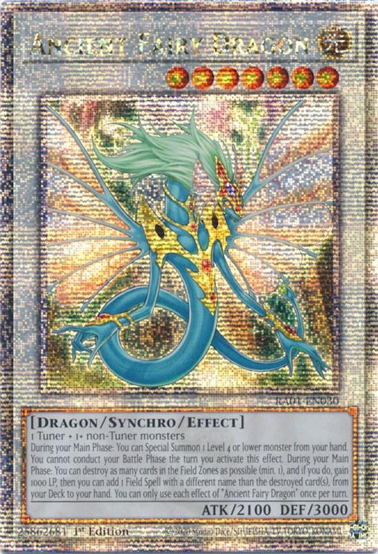 Ancient Fairy Dragon [RA01-EN030] Quarter Century Secret Rare (ONLINE ORDER ONLY)