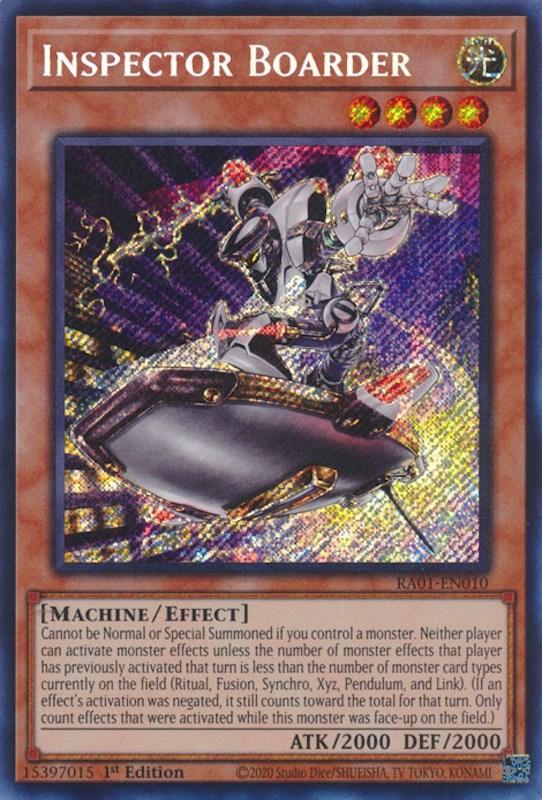 Inspector Boarder [RA01-EN010] Secret Rare (ONLINE ORDER ONLY)