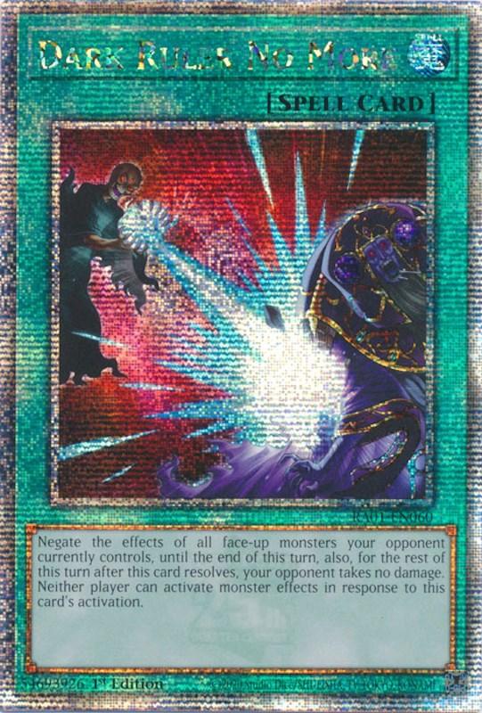 Dark Ruler No More [RA01-EN060] Quarter Century Secret Rare (ONLINE ORDER ONLY)