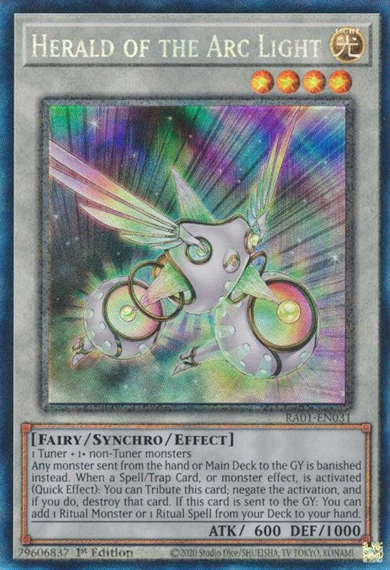 Herald of the Arc Light [RA01-EN031] Prismatic Collector's Rare (ONLINE ORDER ONLY)