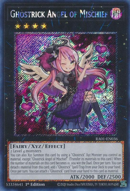 Ghostrick Angel of Mischief [RA01-EN036] Platinum Secret Rare (ONLINE ORDER ONLY)