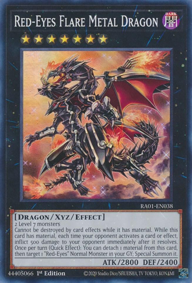 Red-Eyes Flare Metal Dragon [RA01-EN038] Super Rare (ONLINE ORDER ONLY)