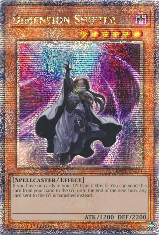 Dimension Shifter [RA01-EN014] Quarter Century Secret Rare (ONLINE ORDER ONLY)