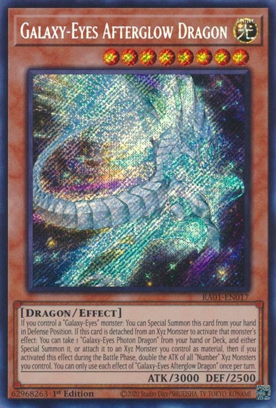 Galaxy-Eyes Afterglow Dragon [RA01-EN017] Secret Rare (ONLINE ORDER ONLY)